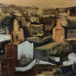 Spanish Landscape 19 x 25 1933 oil on mountboard [49cm x 64cm 1933