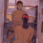 Nude in the Mirror 64 x 48 1972