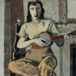 Playing the Banjo 47 x 37 1947