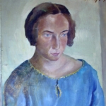 Portrait of Lisel Strauss 23 1/2 x 19 [23.6 x 18.9] 1923 Frankfurt/Main